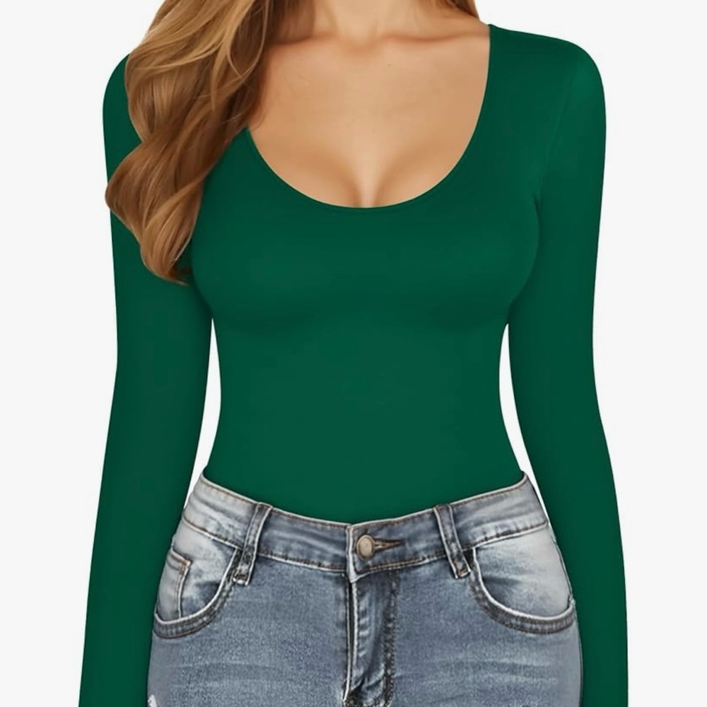 Long Sleeve Green Bodysuit